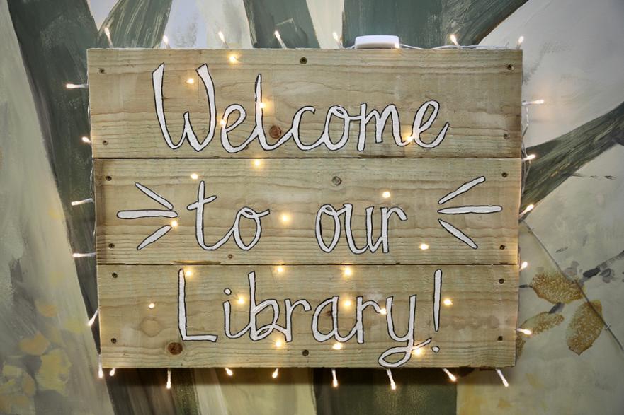 LIbrary sign 