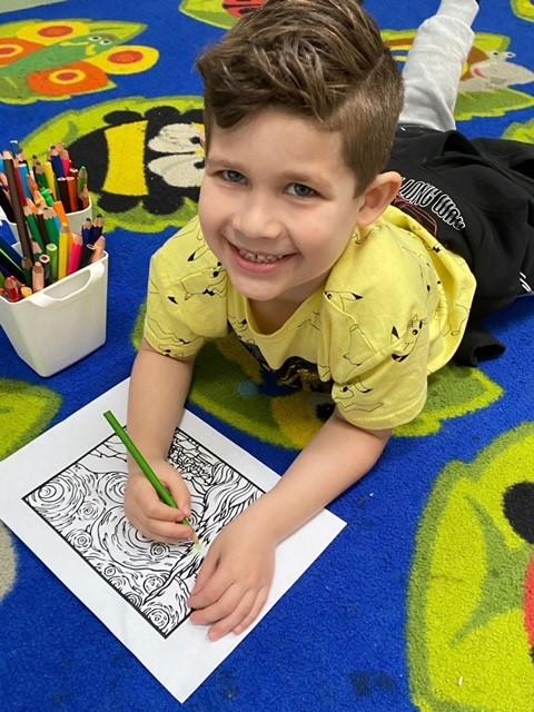 Van Gogh colouring