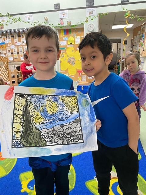 Van Gogh colouring